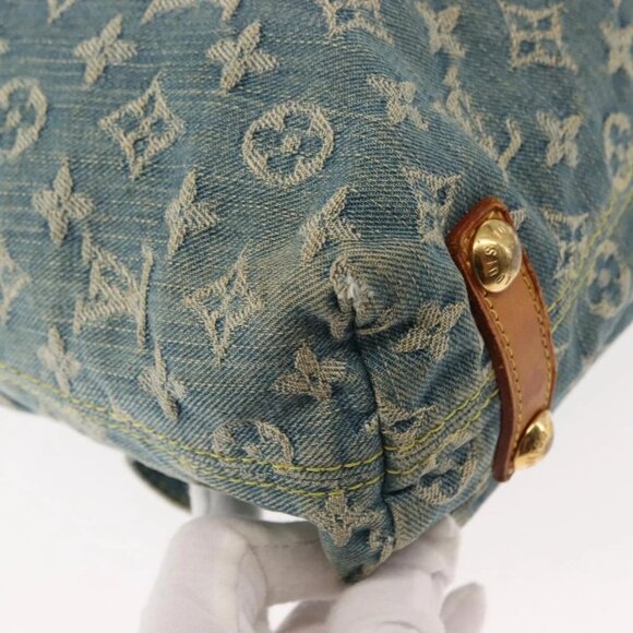 LOUIS VUITTON Monogram Denim Buggy GM Shoulder Bag Blue M95048 LV Auth am9268 - Picture 4 of 16